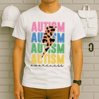 Autism Awareness Retro Cheetah T-Shirt