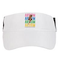 Autism Awareness Retro Cheetah Adult Drive Performance Visor