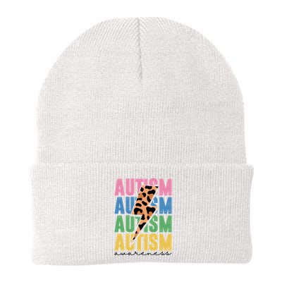 Autism Awareness Retro Cheetah Beanie