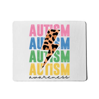 Autism Awareness Retro Cheetah Mousepad
