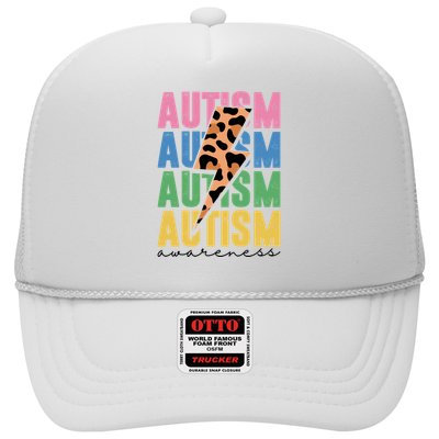 Autism Awareness Retro Cheetah Trucker Hat