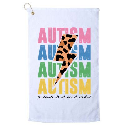 Autism Awareness Retro Cheetah Golf Towel