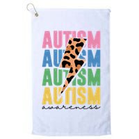 Autism Awareness Retro Cheetah Golf Towel