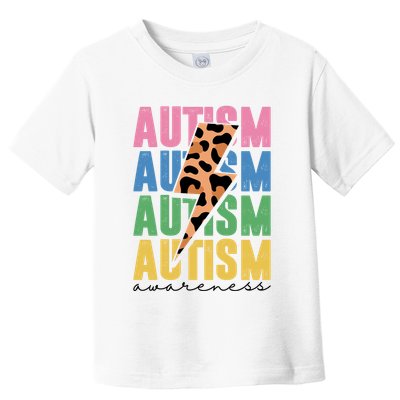 Autism Awareness Retro Cheetah Toddler T-Shirt