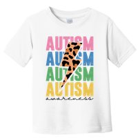 Autism Awareness Retro Cheetah Toddler T-Shirt