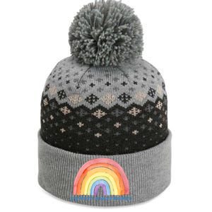 Autism Awareness Rainbow The Baniff Cuffed Pom Beanie