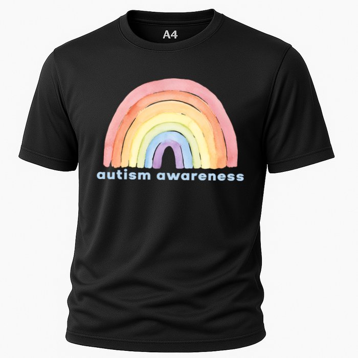 Autism Awareness Rainbow Cooling Performance Crew T-Shirt