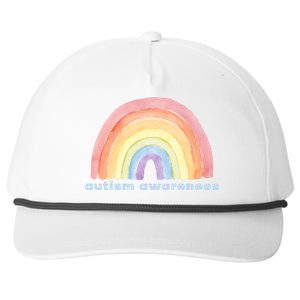 Autism Awareness Rainbow Snapback Five-Panel Rope Hat