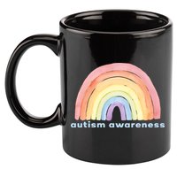 Autism Awareness Rainbow 11oz C Handle Ceramic Mug