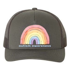 Autism Awareness Rainbow Yupoong Adult 5-Panel Trucker Hat