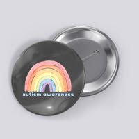 Autism Awareness Rainbow Button