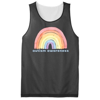 Autism Awareness Rainbow Mesh Reversible Basketball Jersey Tank