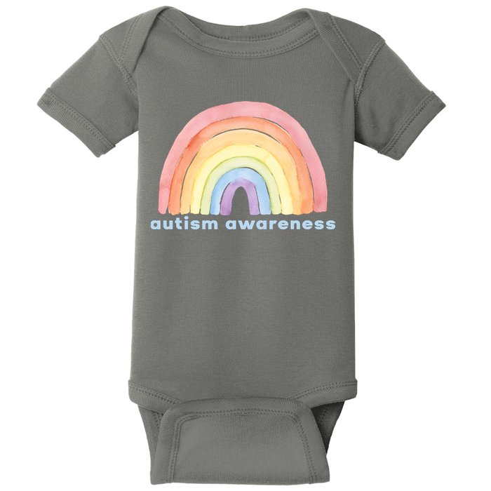 Autism Awareness Rainbow Baby Bodysuit