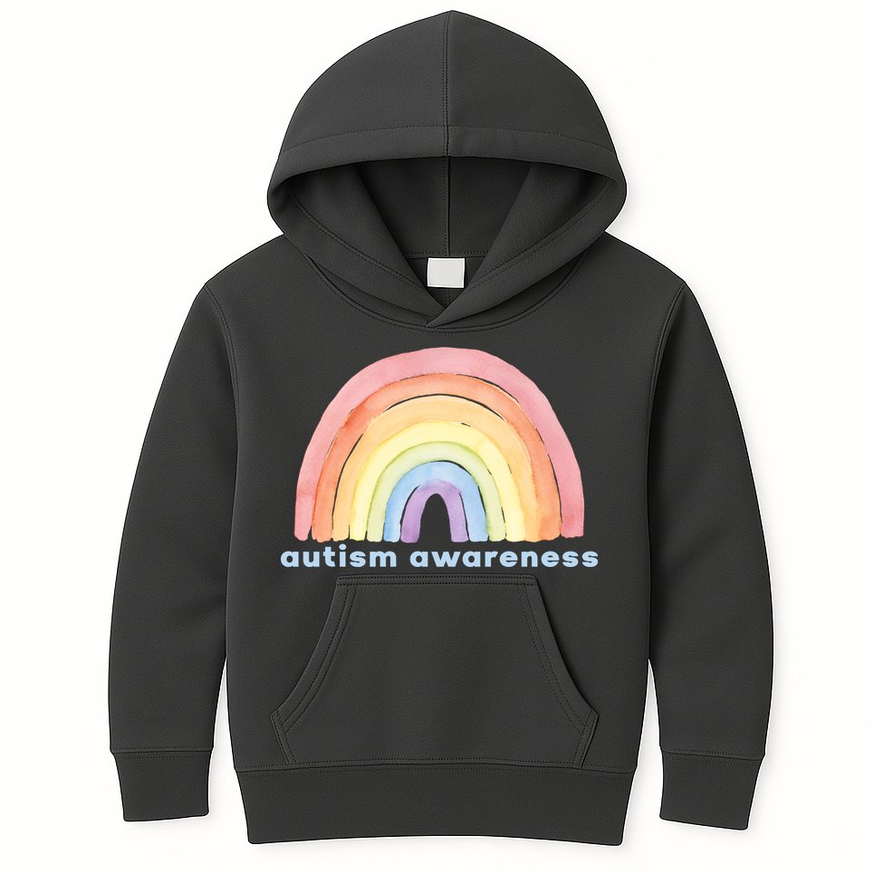 Autism Awareness Rainbow Kids Hoodie