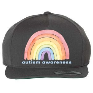 Autism Awareness Rainbow Wool Snapback Cap