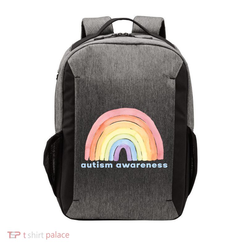 Autism Awareness Rainbow Vector Backpack