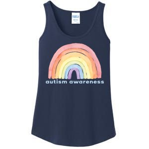 Autism Awareness Rainbow Ladies Essential Tank