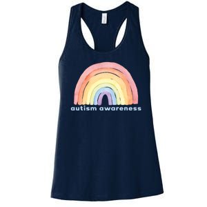 Autism Awareness Rainbow Women's Racerback Tank