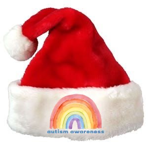 Autism Awareness Rainbow Premium Christmas Santa Hat