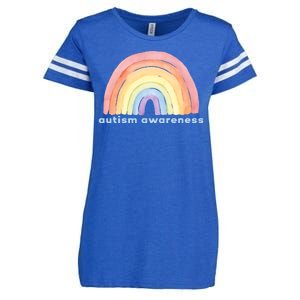 Autism Awareness Rainbow Enza Ladies Jersey Football T-Shirt