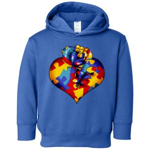 Autism Awareness Rose Heart Toddler Hoodie