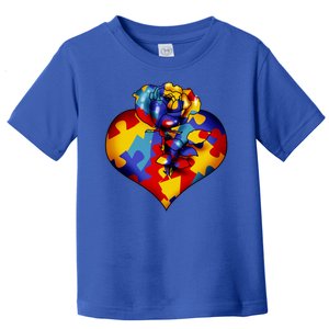 Autism Awareness Rose Heart Toddler T-Shirt