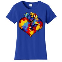 Autism Awareness Rose Heart Women's T-Shirt