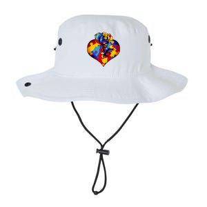 Autism Awareness Rose Heart Legacy Cool Fit Booney Bucket Hat