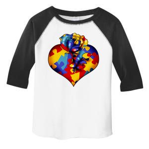 Autism Awareness Rose Heart Toddler Fine Jersey T-Shirt