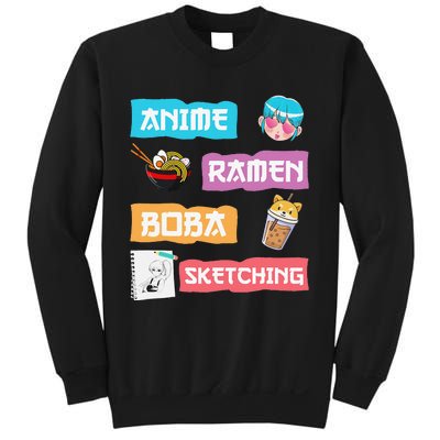 Awesome Anime Ra Boba Sketching Anime Lovers Kawaii  Sweatshirt