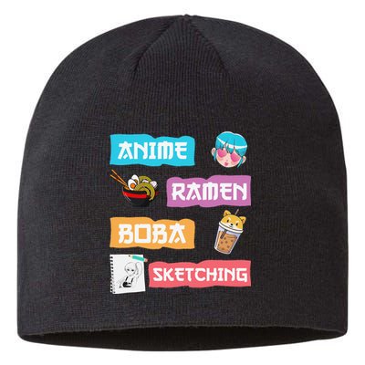 Awesome Anime Ra Boba Sketching Anime Lovers Kawaii  Sustainable Beanie