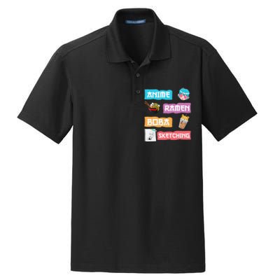 Awesome Anime Ra Boba Sketching Anime Lovers Kawaii  Dry Zone Grid Polo