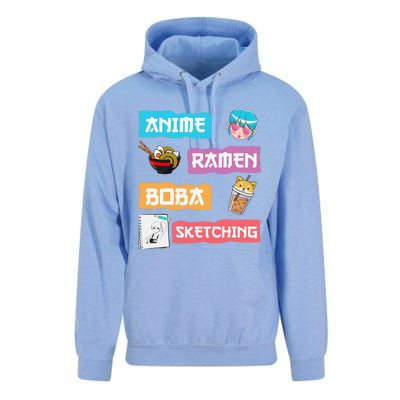 Awesome Anime Ra Boba Sketching Anime Lovers Kawaii  Unisex Surf Hoodie