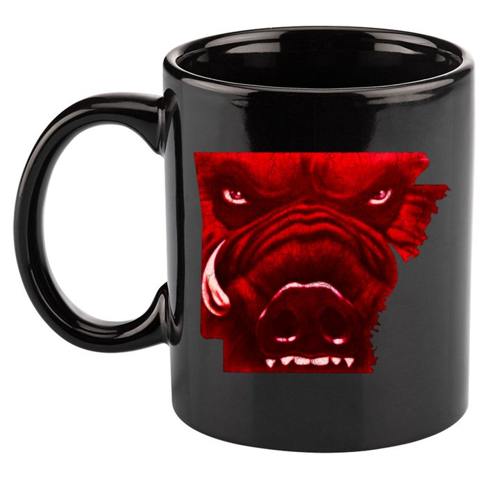 Arkansas 11oz C Handle Ceramic Mug
