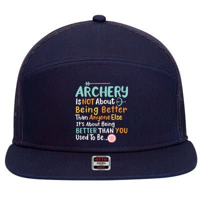 Archery 7 Panel Mesh Trucker Snapback Hat