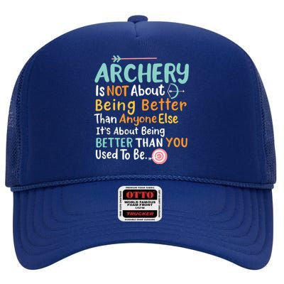 Archery High Crown Mesh Back Trucker Hat