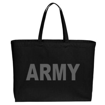 ARMY Cotton Canvas Jumbo Tote