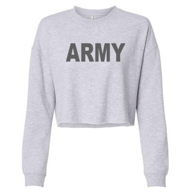 ARMY Cropped Pullover Crew