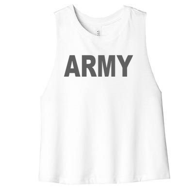 ARMY Women's Racerback Cropped Tank