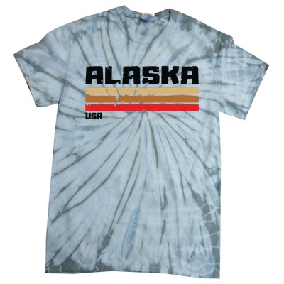 Alaskas Ak Retro Vintage Tie-Dye T-Shirt