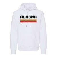 Alaskas Ak Retro Vintage Premium Hoodie