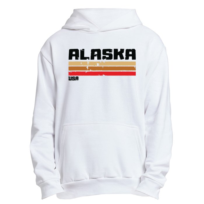 Alaskas Ak Retro Vintage Urban Pullover Hoodie