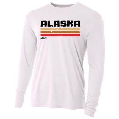 Alaskas Ak Retro Vintage Cooling Performance Long Sleeve Crew