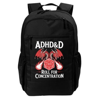 Adhd&d Adhd Roll For Concentration Daily Commute Backpack