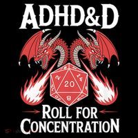 Adhd&d Adhd Roll For Concentration Drawstring Bag