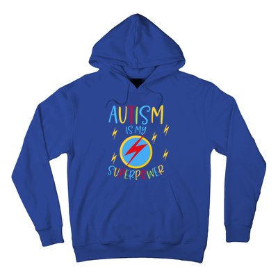 Autism Awareness Ribbon Is My Superpower Meaningful Gift Hoodie