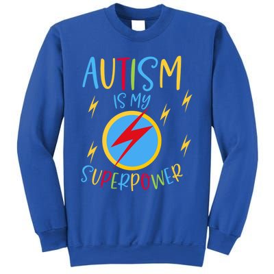 Autism Awareness Ribbon Is My Superpower Meaningful Gift Sweatshirt