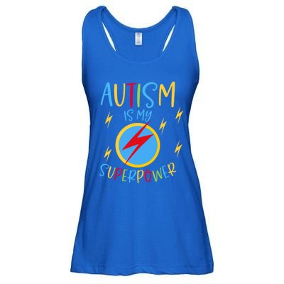 Autism Awareness Ribbon Is My Superpower Meaningful Gift Ladies Essential Flowy Tank