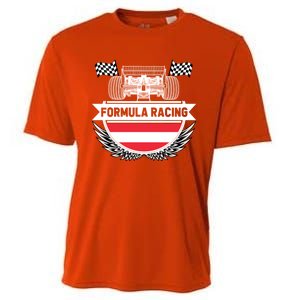 Austrian Auto Race Austria Flag Formula Racing Car Race Fan Cute Gift Cooling Performance Crew T-Shirt