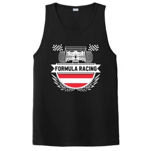 Austrian Auto Race Austria Flag Formula Racing Car Race Fan Cute Gift PosiCharge Competitor Tank